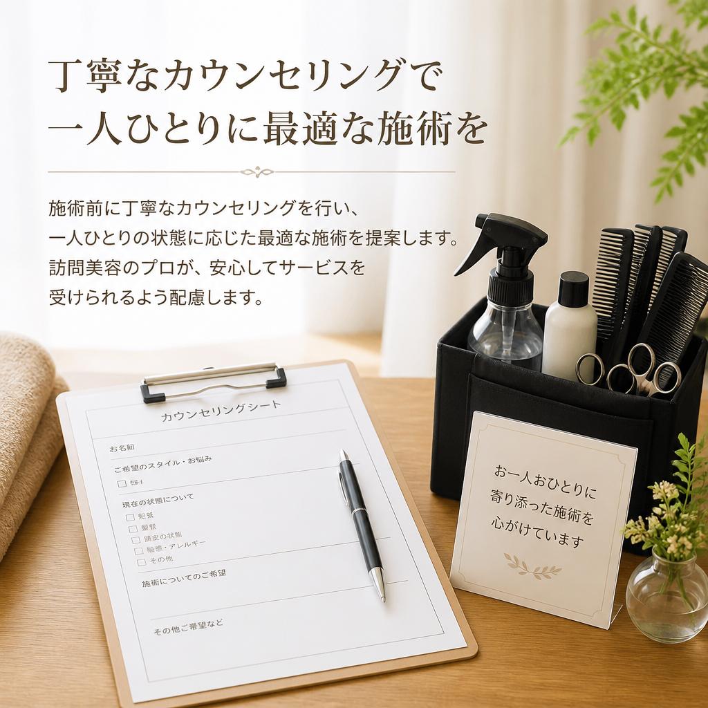 安心のカウンセリングと施術